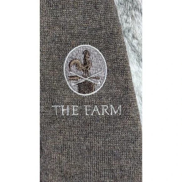 Fairway & Greene Sweater Men Large Italian Merino Wool Argyle Golf 1/4 Zip Lined - Picture 12 of 12